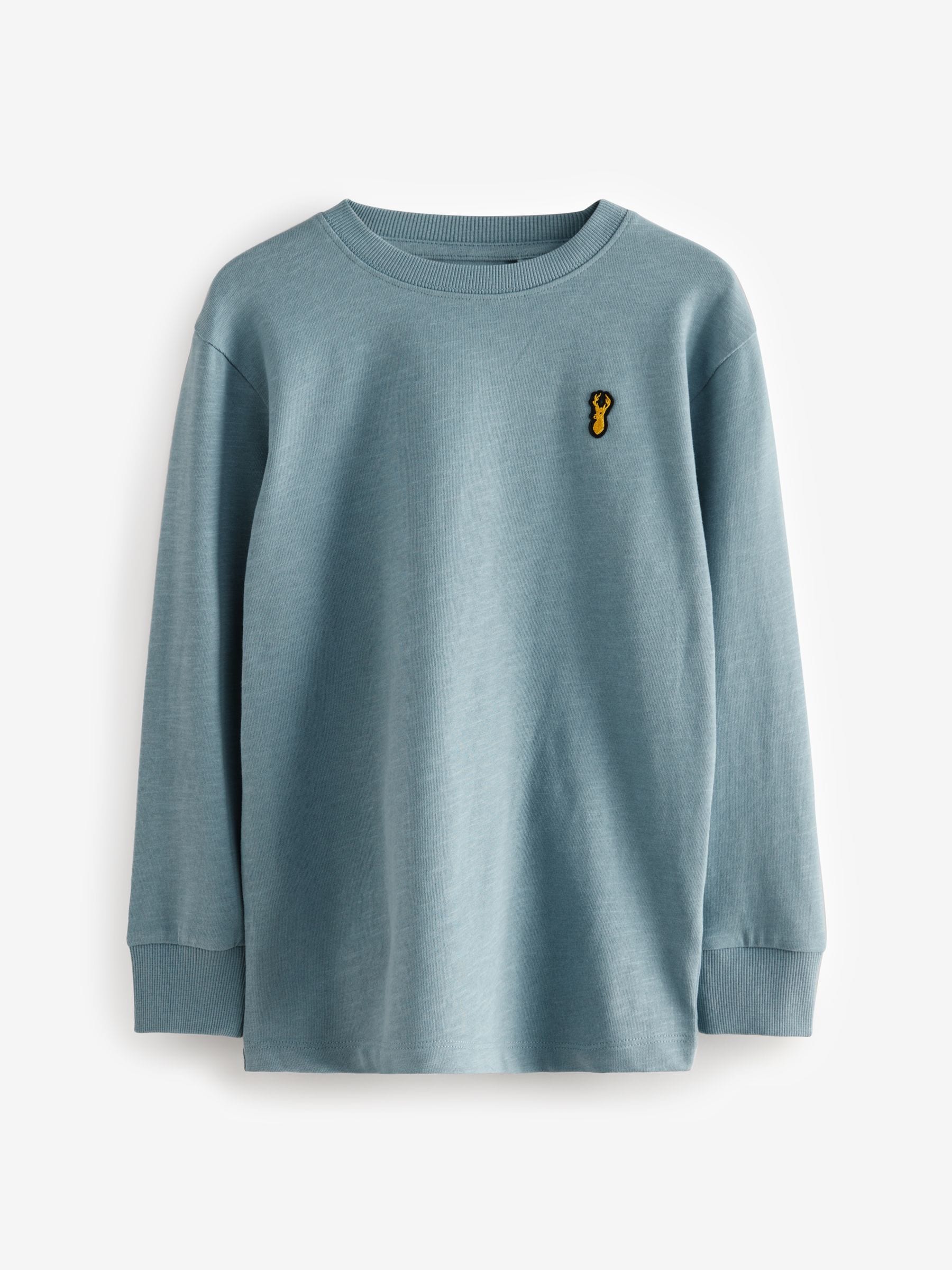 Dsiney Kidz - Blue Stag Logo Long Sleeve Cosy T-Shirts 4 Pack (3-16yrs) image 2