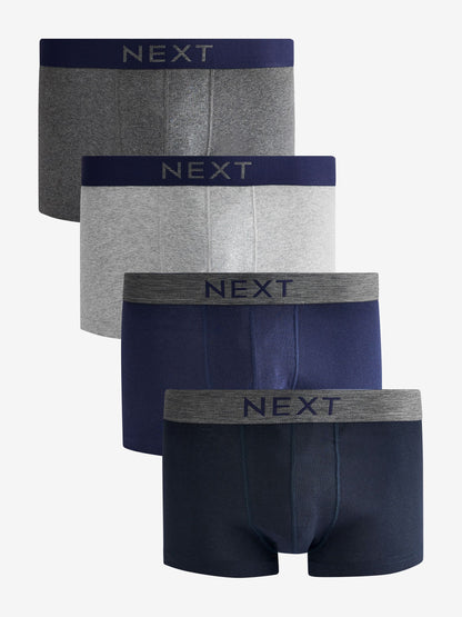 Dsiney Kidz - Grey/Navy 4 pack Hipster 100% Cotton Boxers image 1