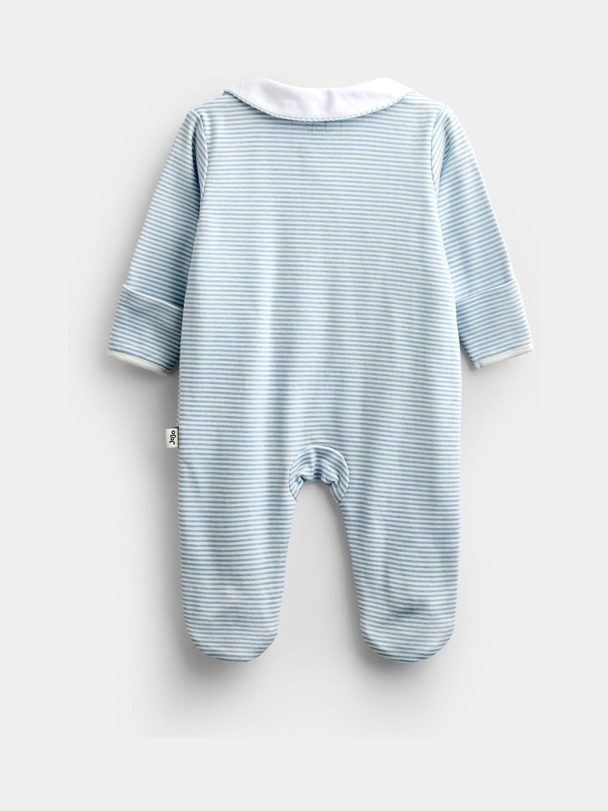 JoJo Maman Bébé Blue Peter Rabbit London Striped Footed Sleepsuit - image 2