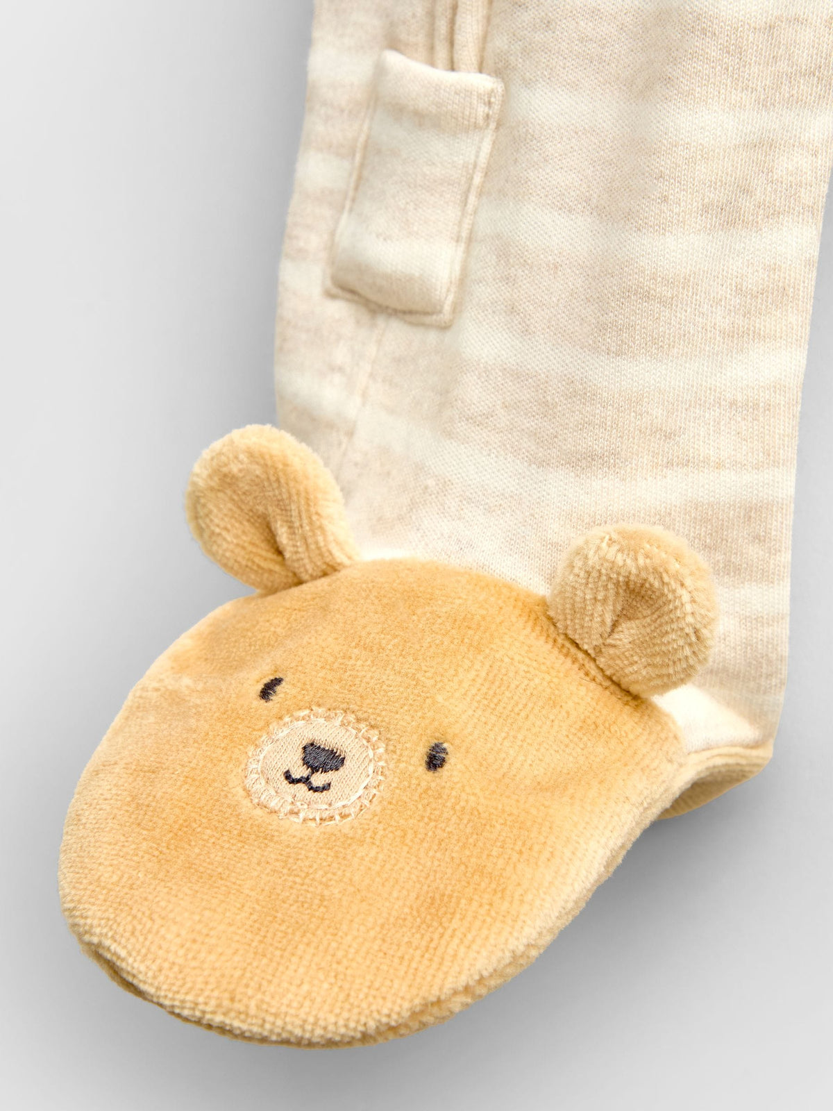 JoJo Maman Bébé Natural Bear Family Appliqué Zip Sleepsuit - image 3