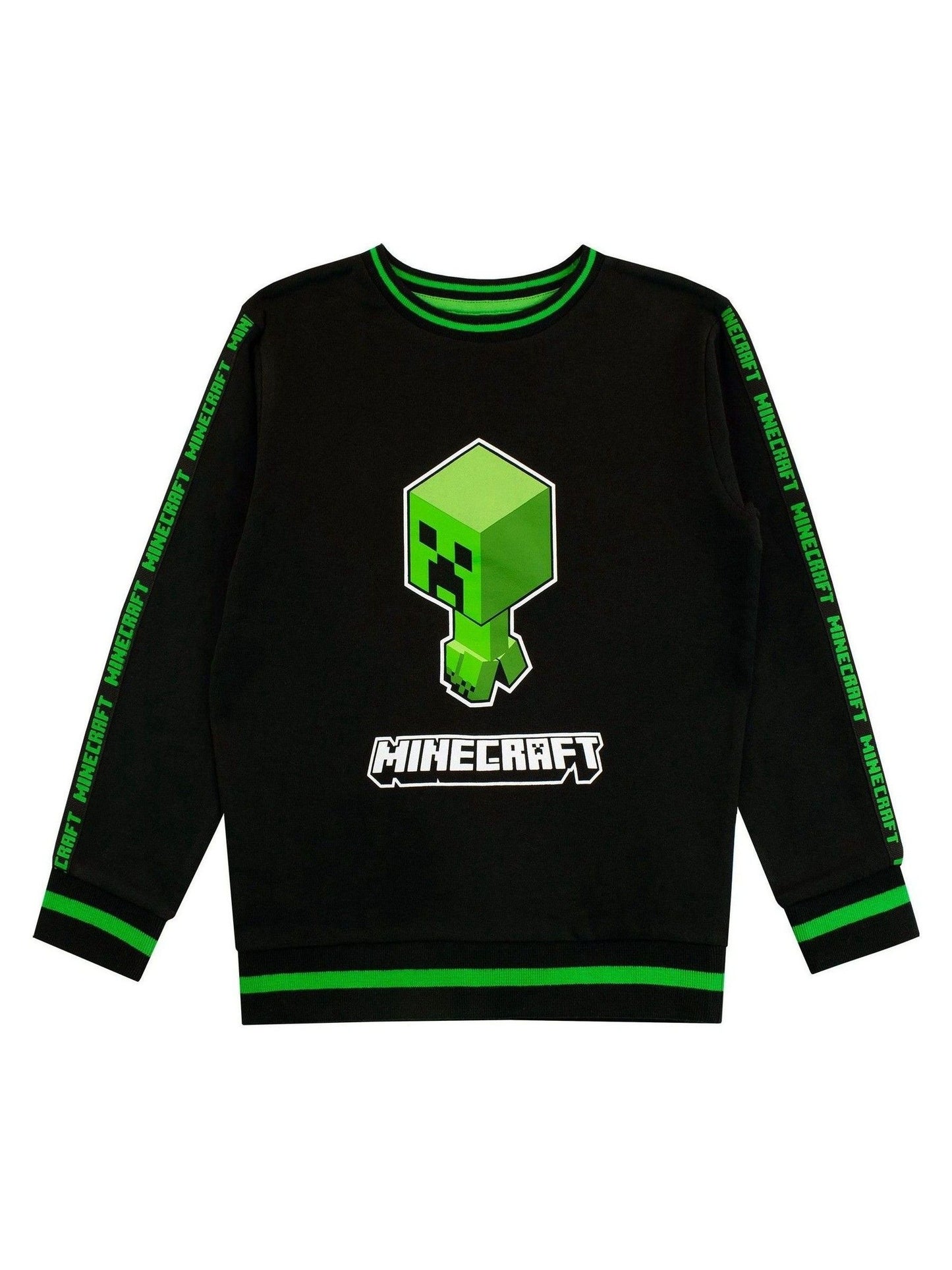 Dsiney Kidz - Character Green Minecraft Creeper 100% Cotton Sweatshirt image 1