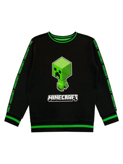 Dsiney Kidz - Character Green Minecraft Creeper 100% Cotton Sweatshirt image 1