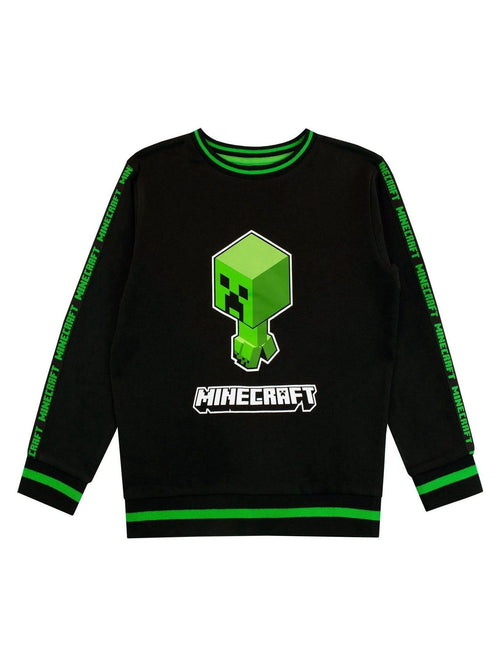 Dsiney Kidz - Character Green Minecraft Creeper 100% Cotton Sweatshirt image 1