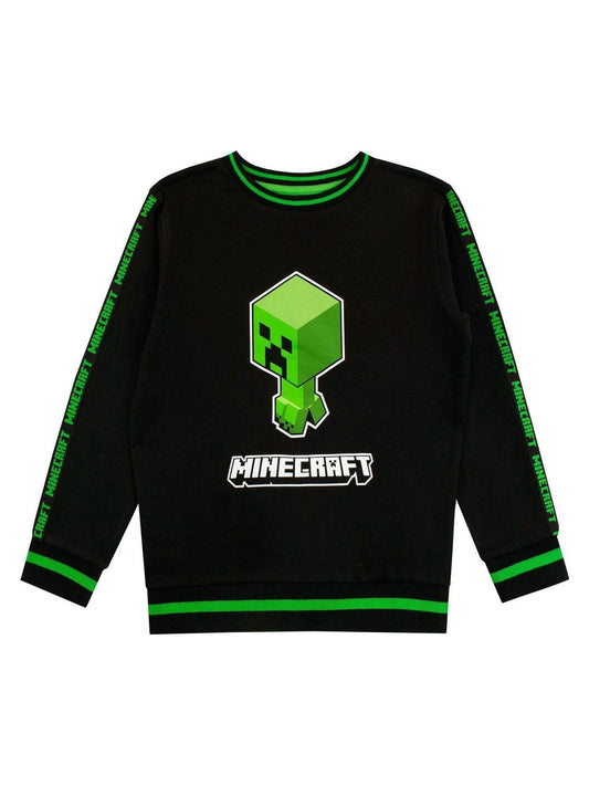Dsiney Kidz - Character Green Minecraft Creeper 100% Cotton Sweatshirt image 1