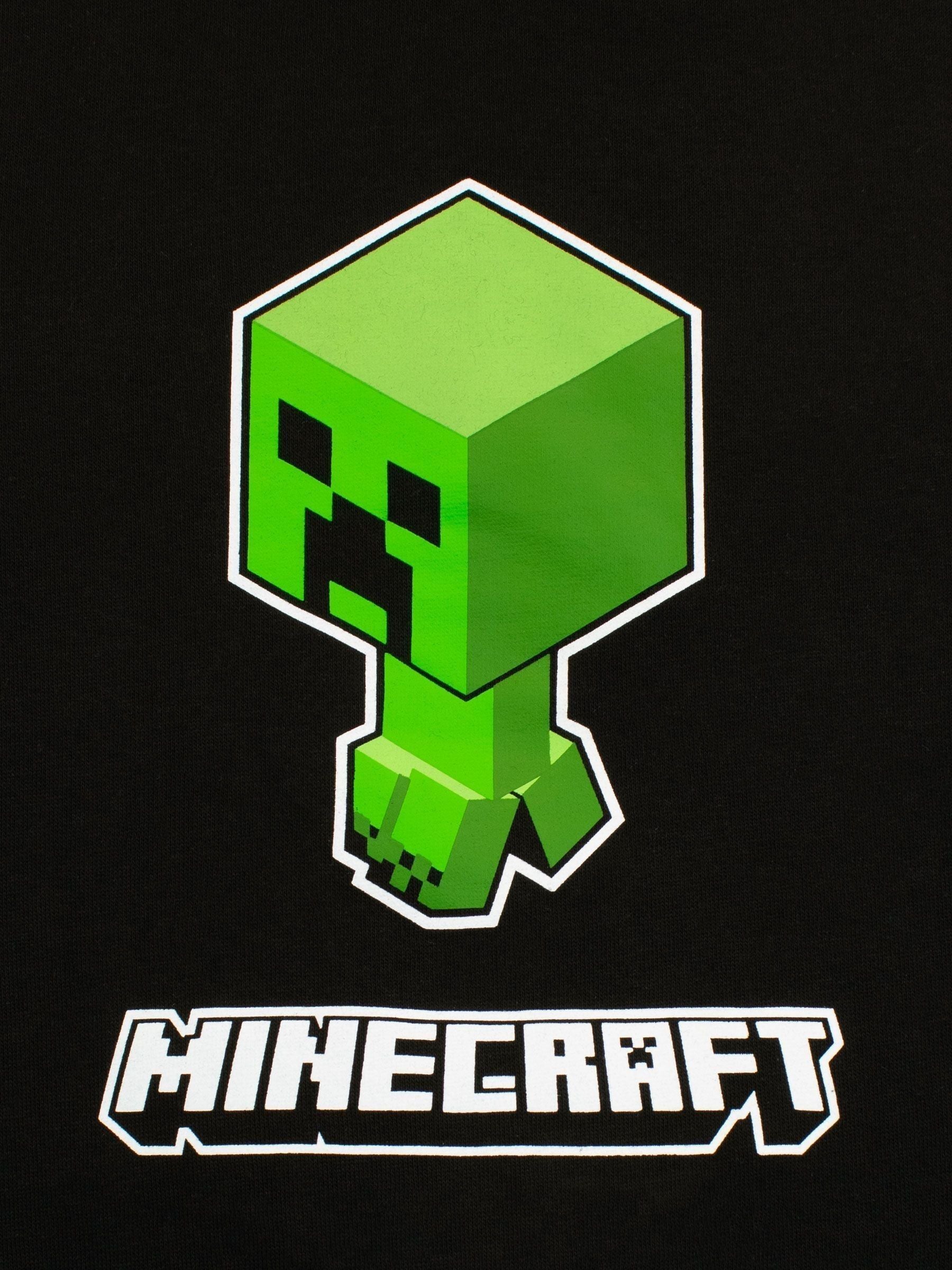 Dsiney Kidz - Character Green Minecraft Creeper 100% Cotton Sweatshirt image 2