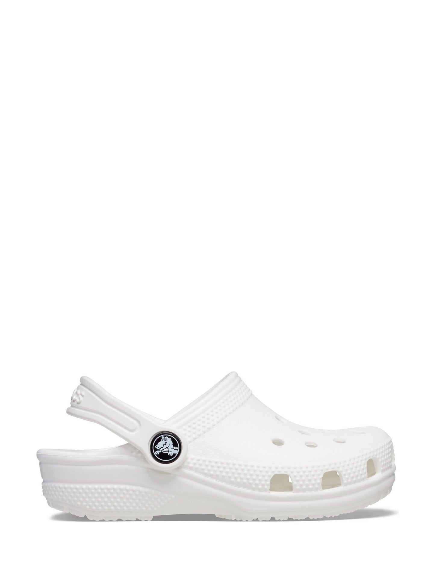 Crocs White Classic Toddler Clogs image 1