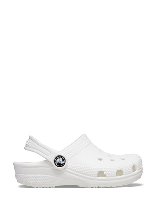Crocs White Classic Toddler Clogs image 1