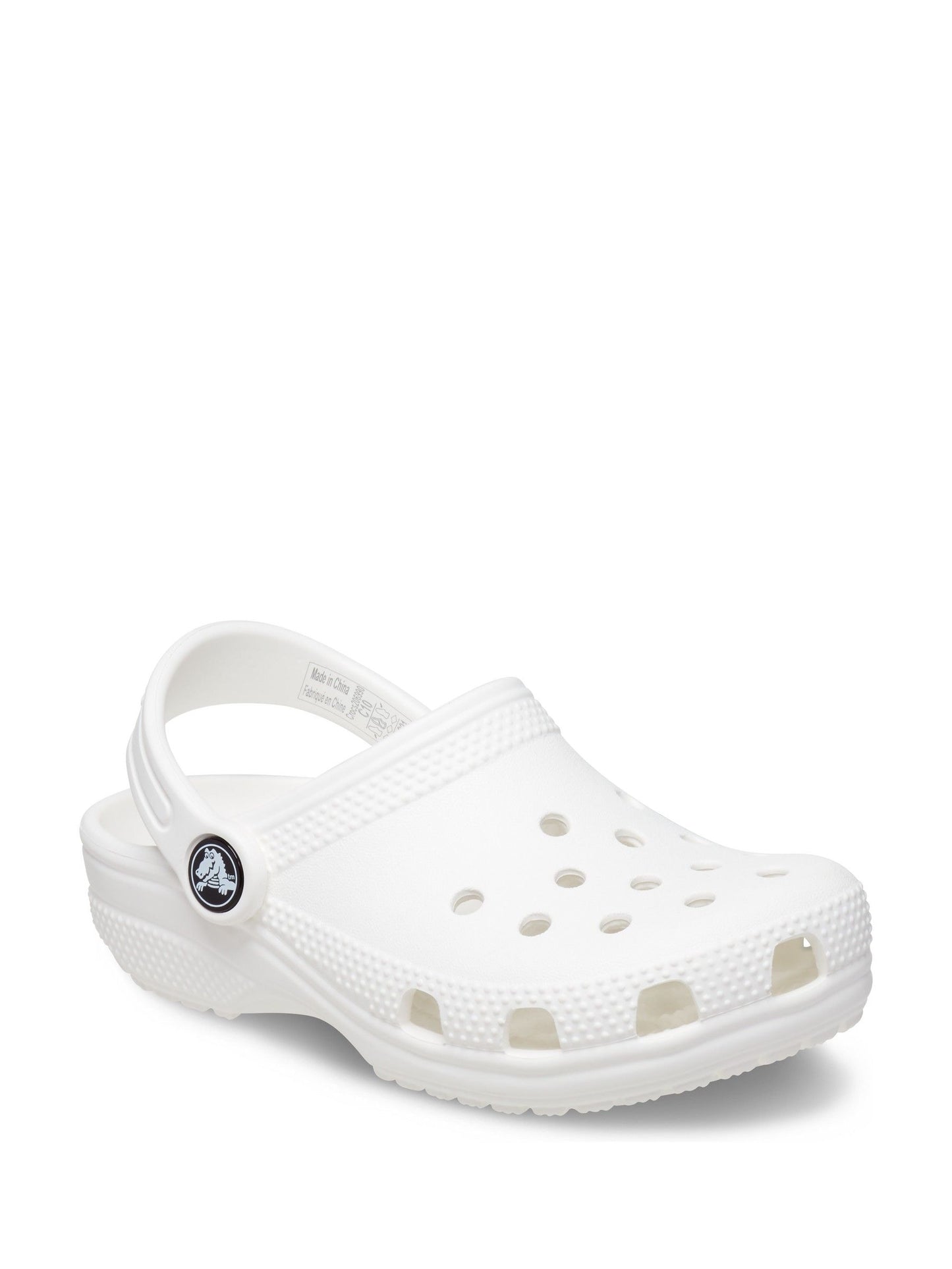 Crocs White Classic Toddler Clogs image 4