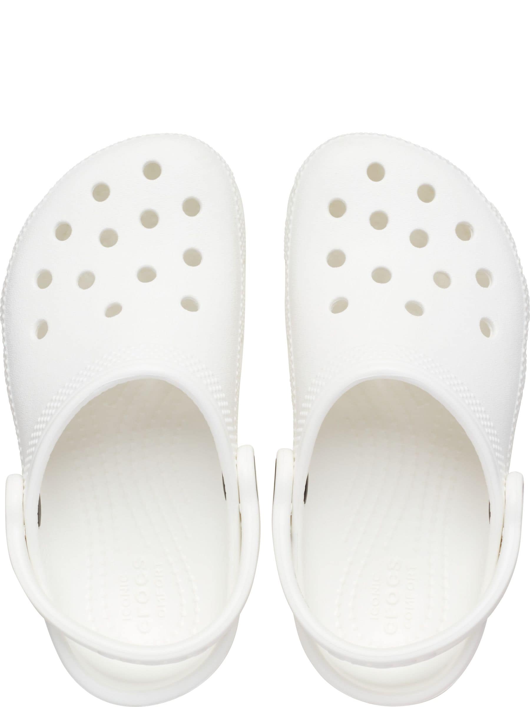 Crocs White Classic Toddler Clogs image 7