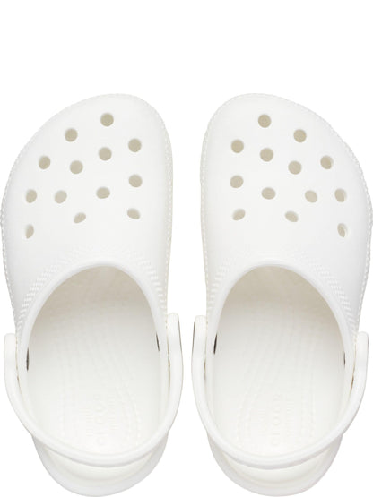 Crocs White Classic Toddler Clogs image 7