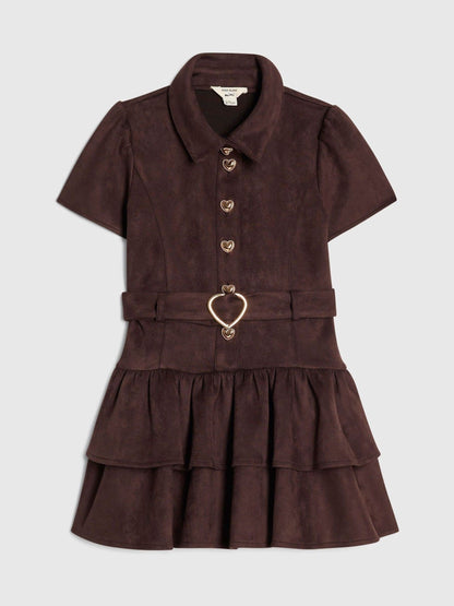 Dsiney Kidz - River Island Brown Suedette Prom Dress image 1