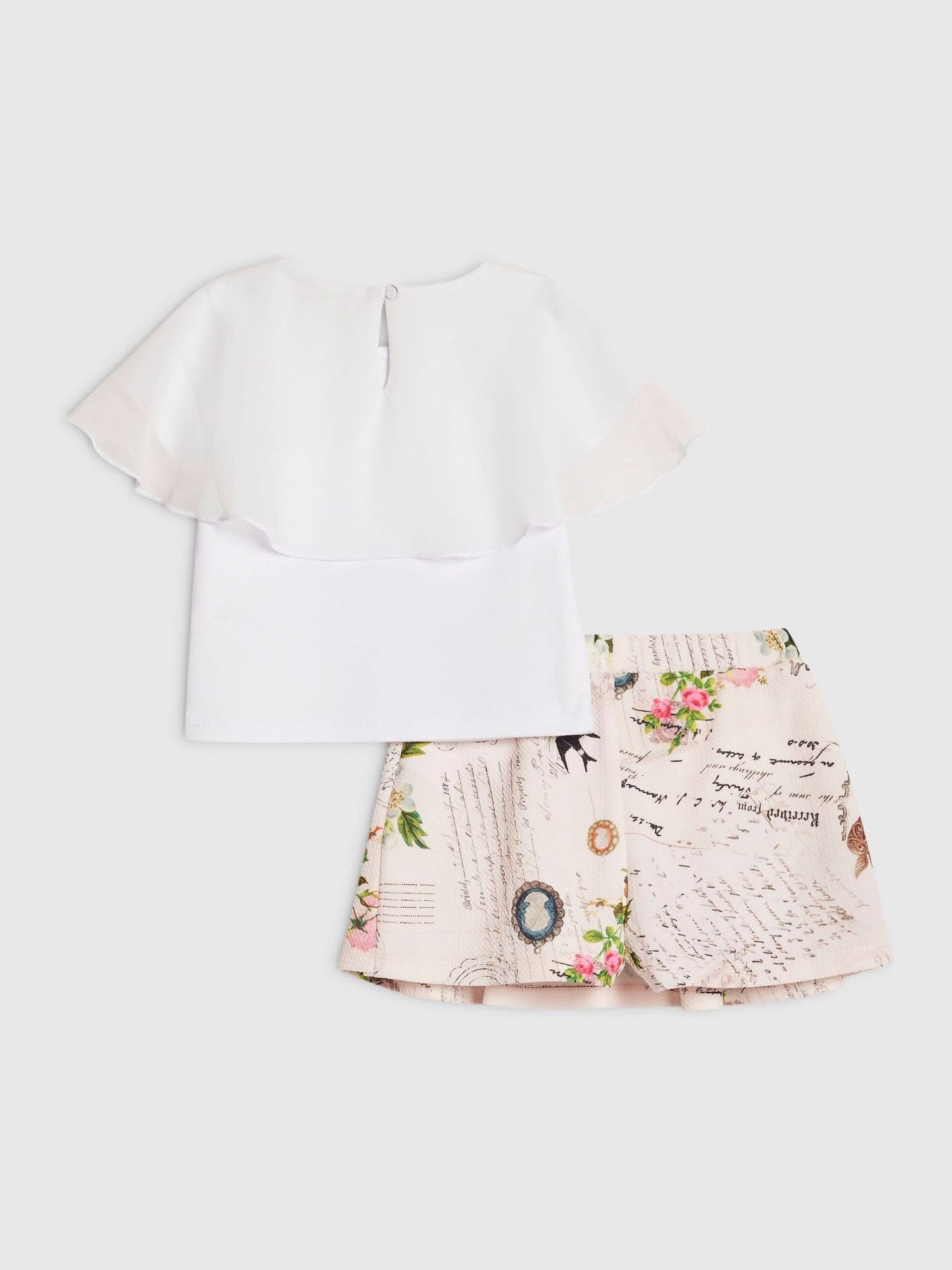 Dsiney Kidz - River Island Pink Poetcore Top & Skirt Set image 2