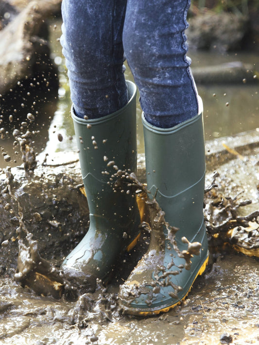 Muddy Puddles Green Classic Waterproof Wellies image 1