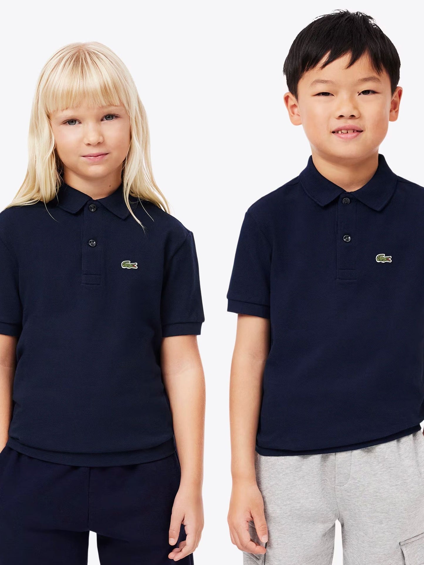Dsiney Kidz - Lacoste Navy Blue Petit Pique Short Sleeve Polo Shirt image 1