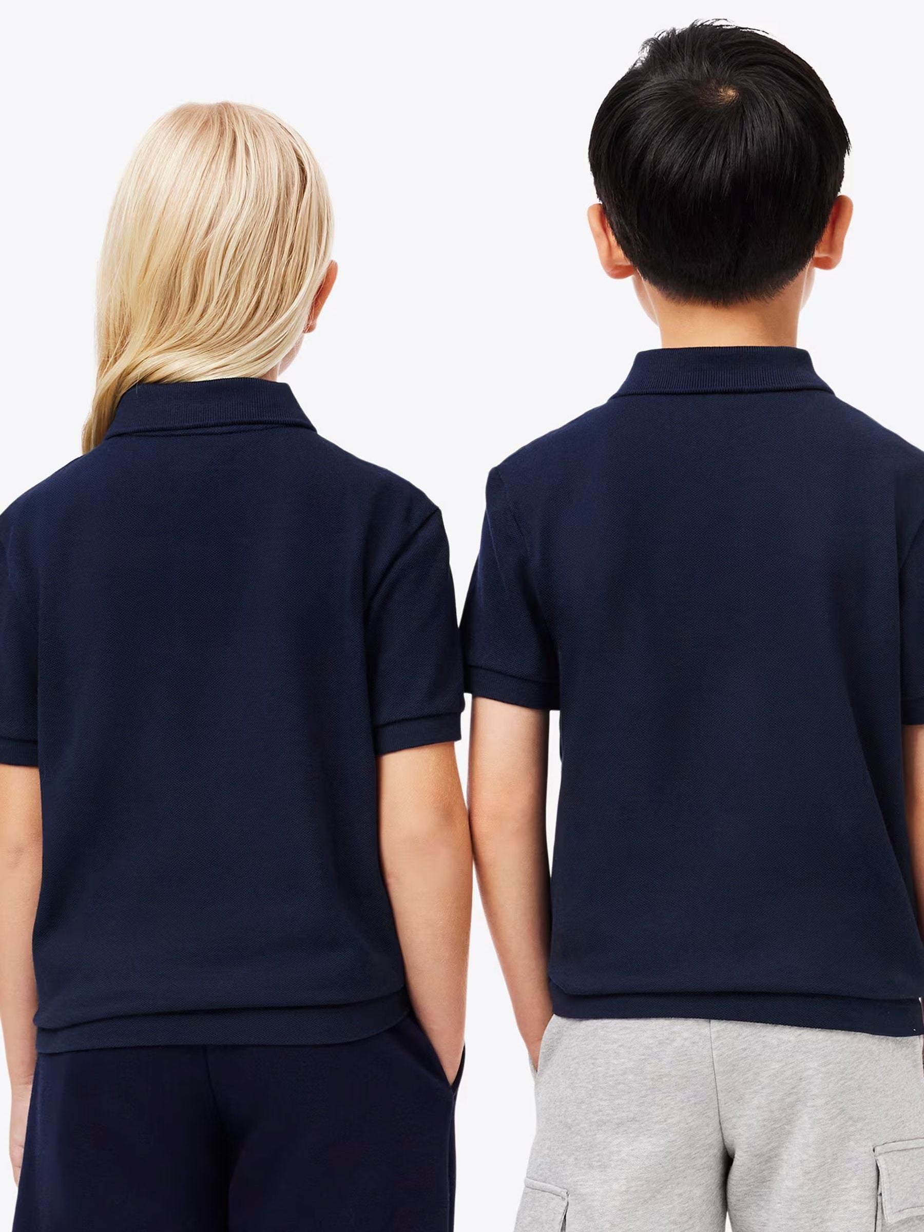 Dsiney Kidz - Lacoste Navy Blue Petit Pique Short Sleeve Polo Shirt image 3
