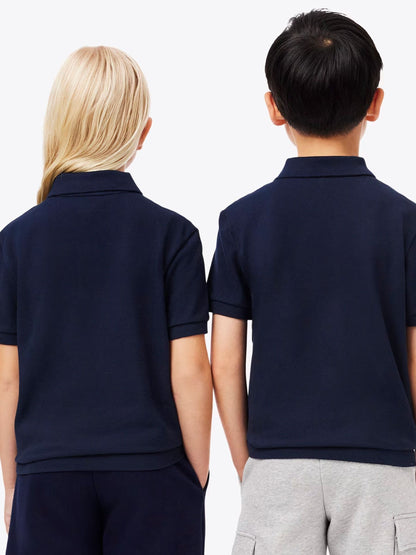 Dsiney Kidz - Lacoste Navy Blue Petit Pique Short Sleeve Polo Shirt image 3