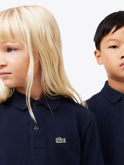 Dsiney Kidz - Lacoste Navy Blue Petit Pique Short Sleeve Polo Shirt image 4