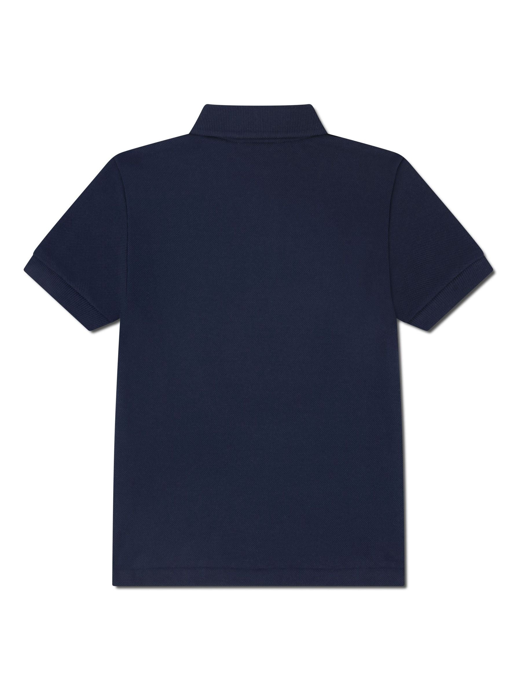Dsiney Kidz - Lacoste Navy Blue Petit Pique Short Sleeve Polo Shirt image 6