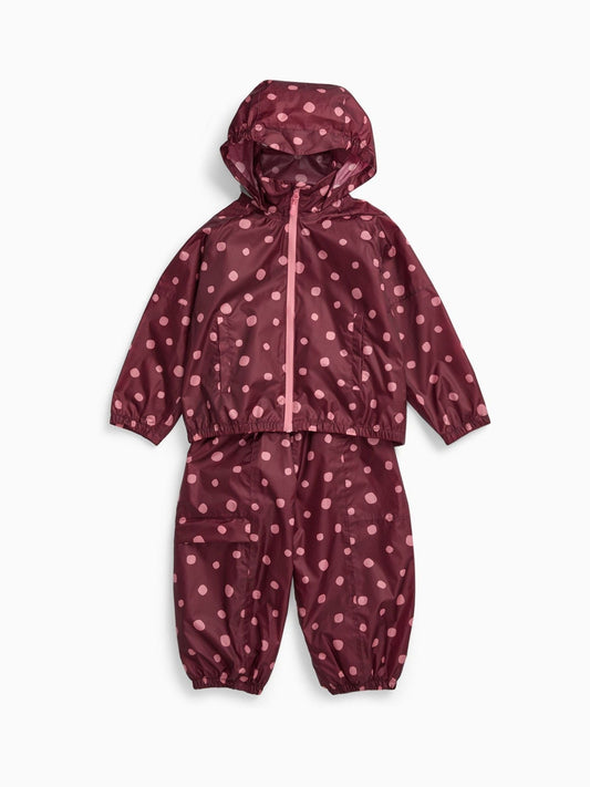 Dsiney Kidz - KIDLY by MORI Red Packaway Jacket and Trouser Set image 2
