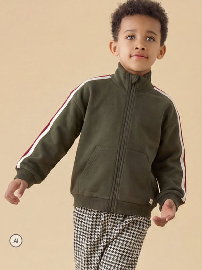Dsiney Kidz - KIDLY by MORI Green Supersoft Zip Through Track Top image 1