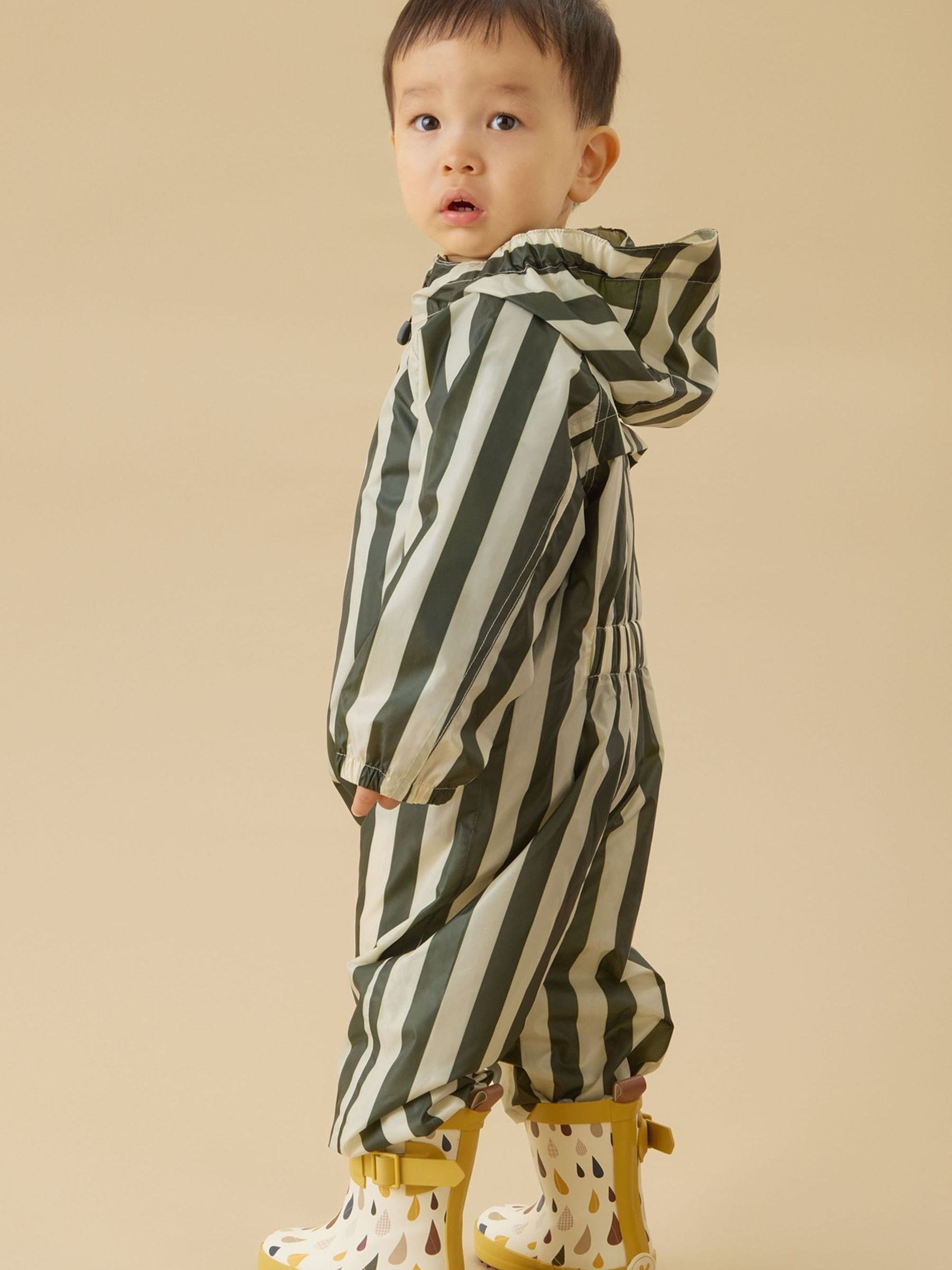 Dsiney Kidz - KIDLY by MORI Green Packaway Puddlesuit image 2