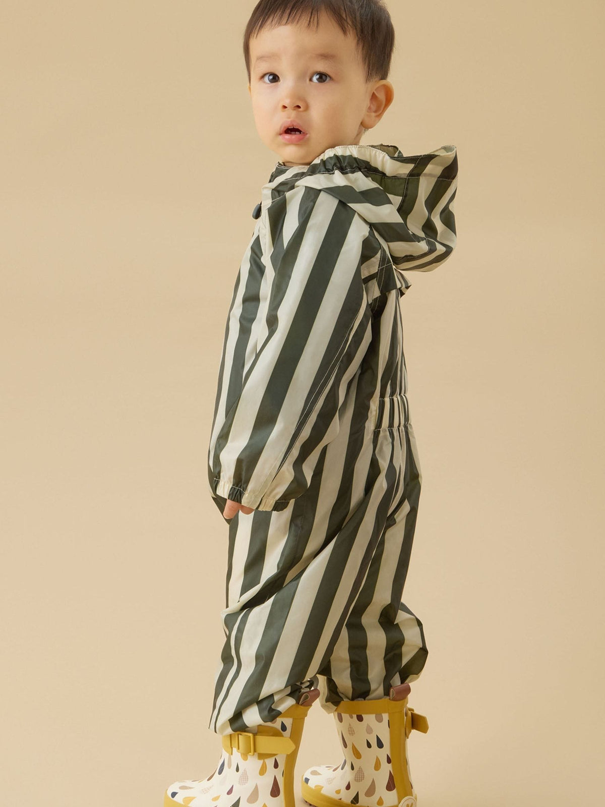 Dsiney Kidz - KIDLY by MORI Green Packaway Puddlesuit image 2