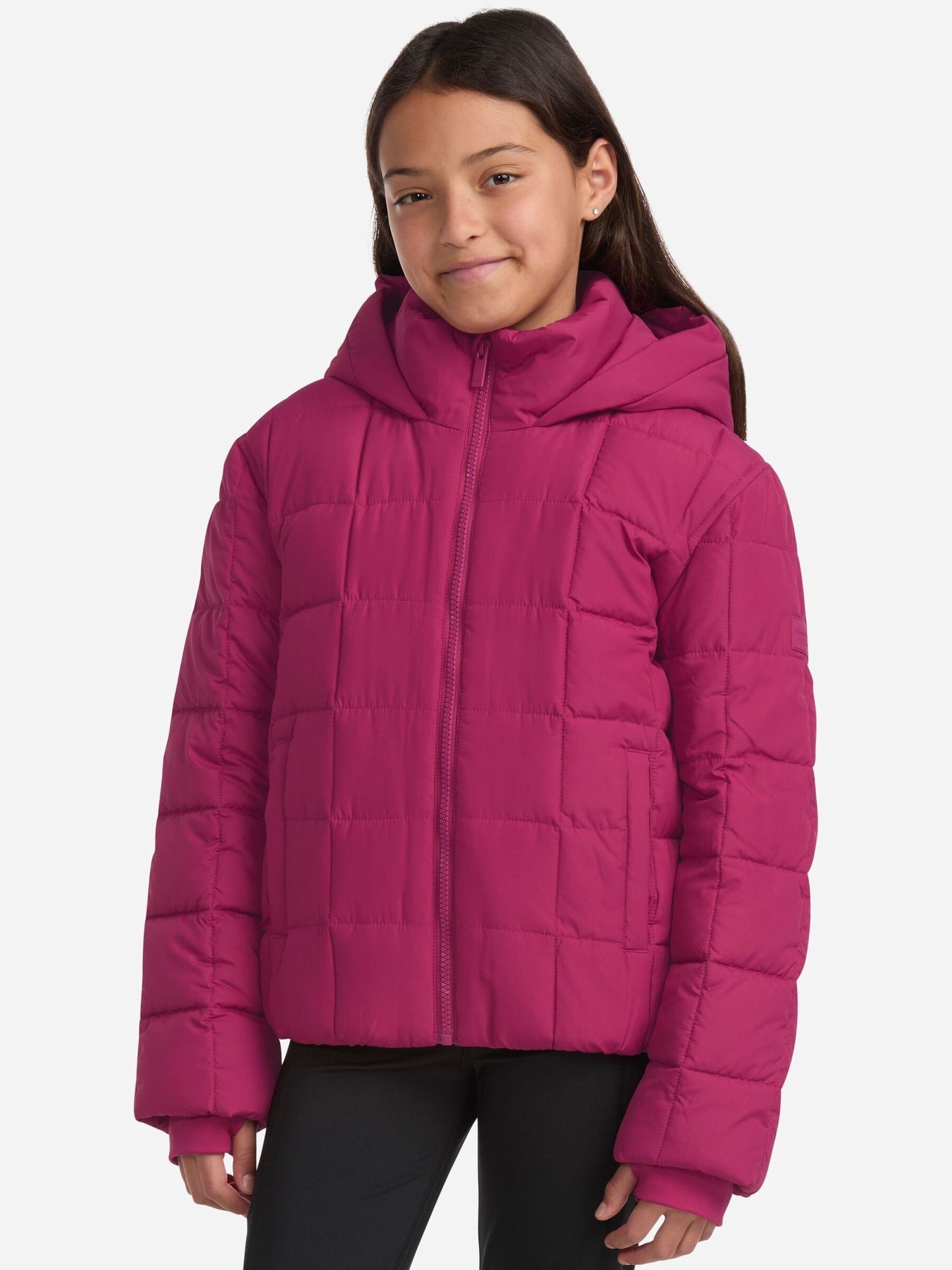 Dsiney Kidz - Abercrombie & Fitch Pink Midweight Puffer Jacket image 1