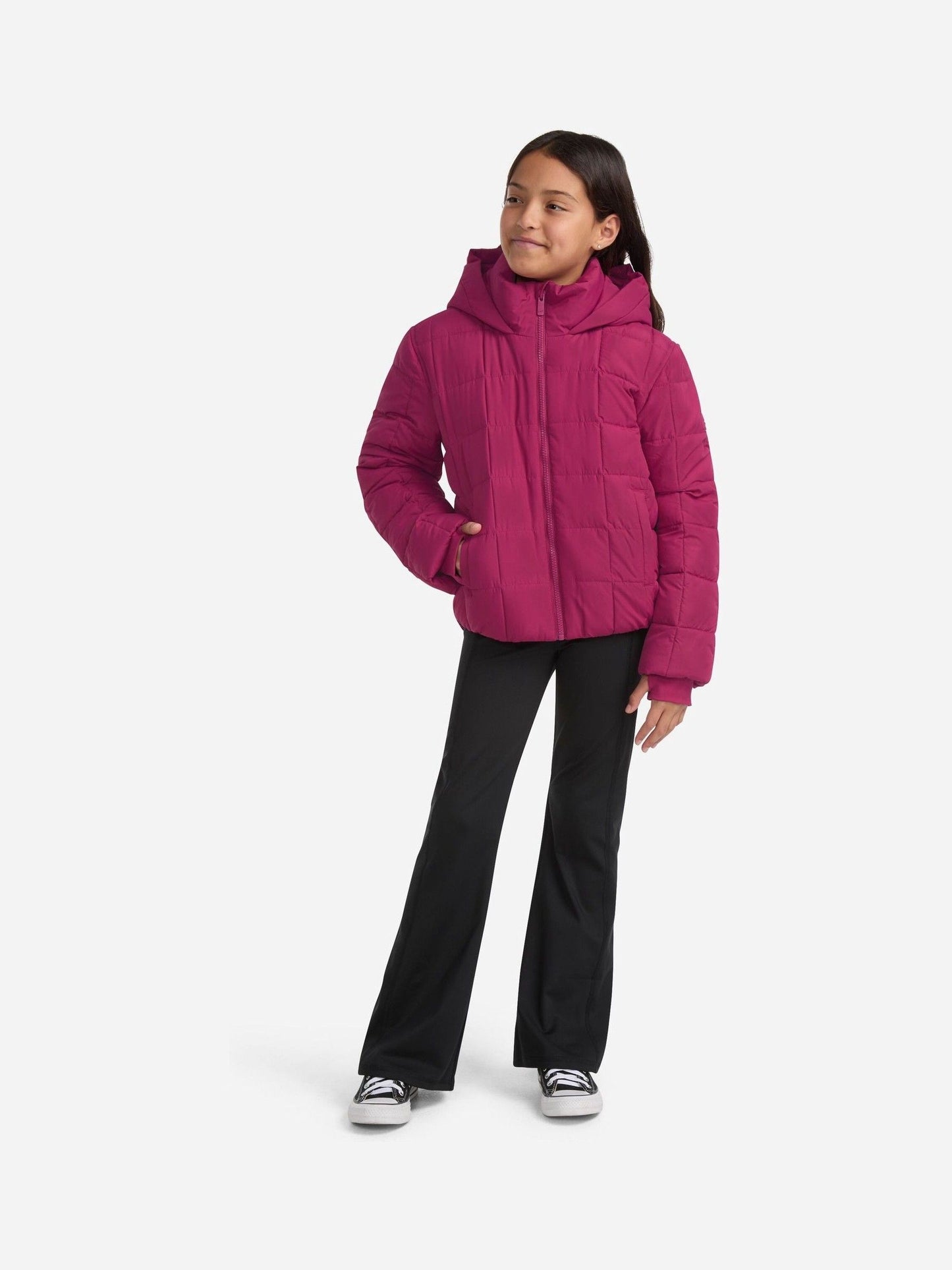 Dsiney Kidz - Abercrombie & Fitch Pink Midweight Puffer Jacket image 3