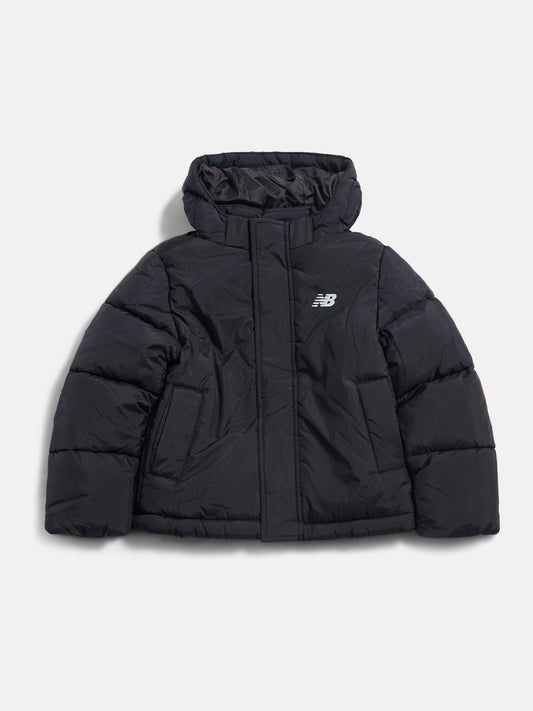 New Balance Black Lifestyle Contrast Puffer Coat - image 1