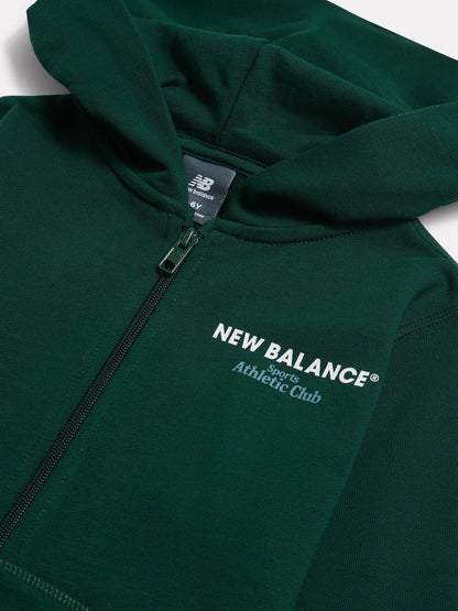 New Balance Green Sports Club Zip Hoodie - image 4
