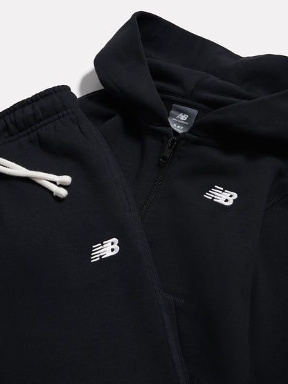 New Balance Black Small Logo Brushback Zip Through Hoodie & Joggers Set - image 8