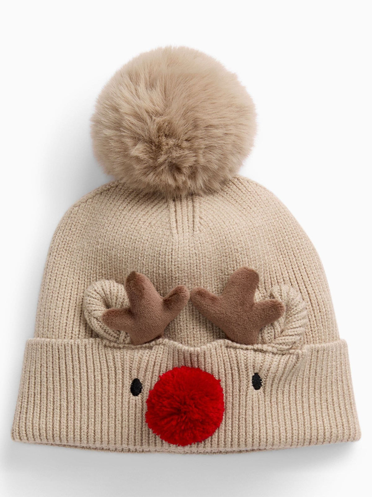 MORI Brown Reindeer Beanie Hat - image 1