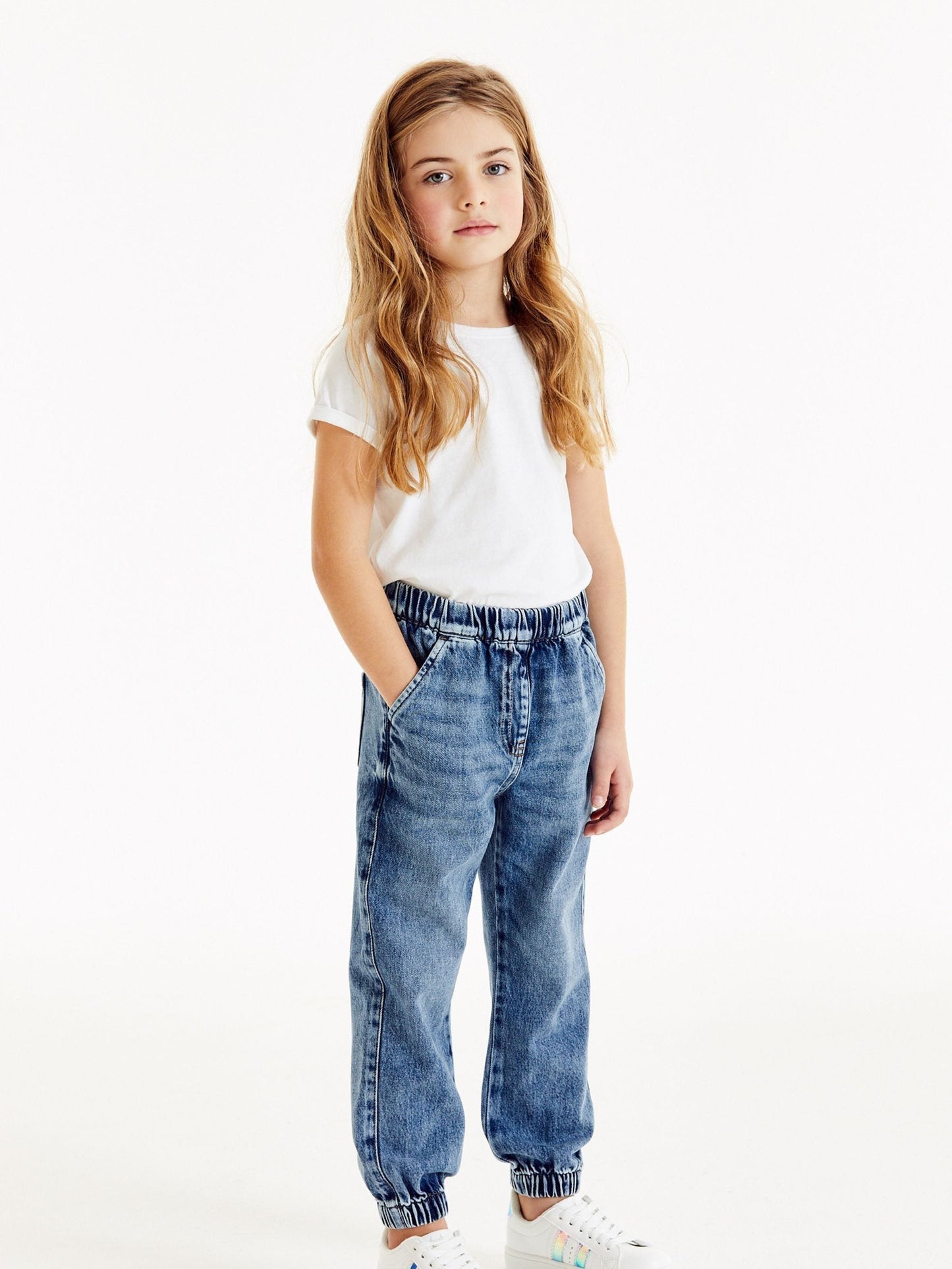 Dsiney Kidz - Blue Denim Joggers (3-16yrs) image 1