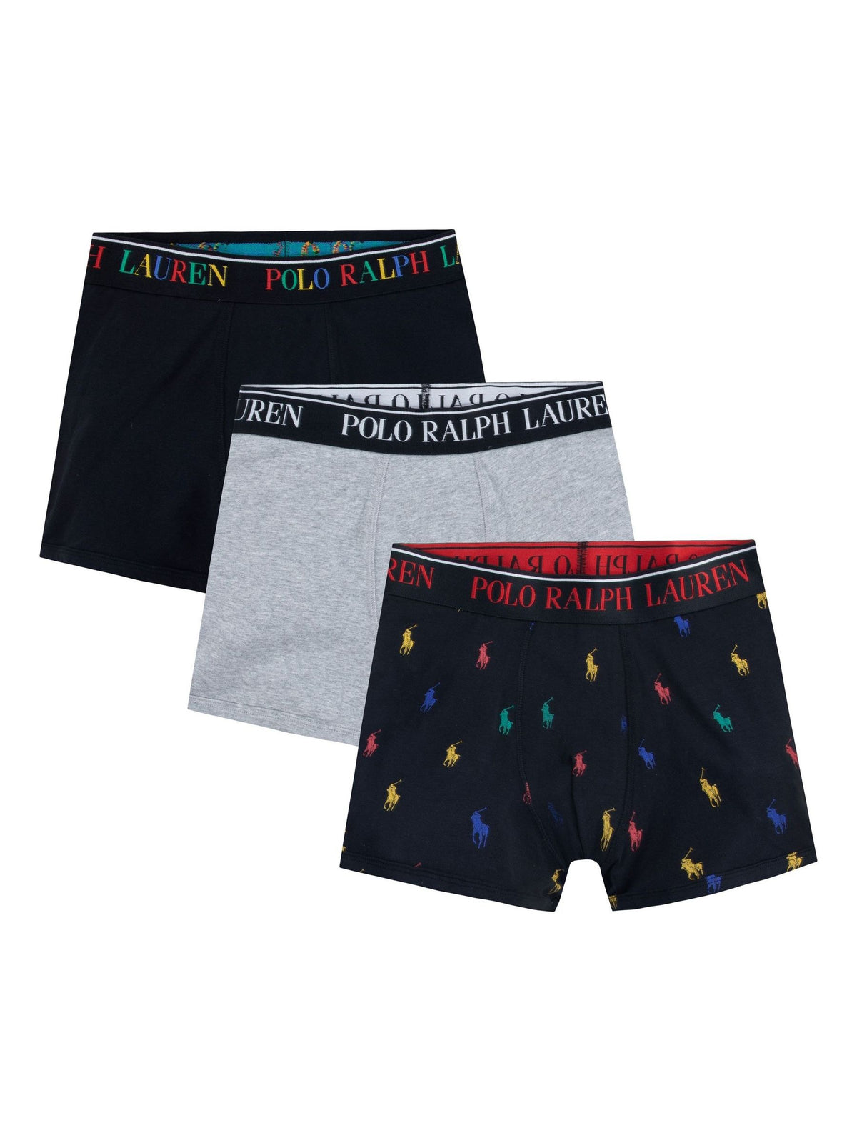 Dsiney Kidz - Polo Ralph Lauren Black Cotton Boxer Briefs 3 Pack image 1