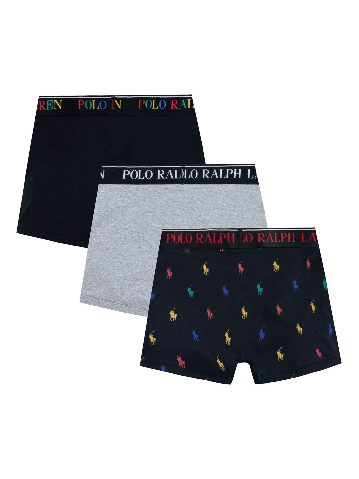 Dsiney Kidz - Polo Ralph Lauren Black Cotton Boxer Briefs 3 Pack image 2