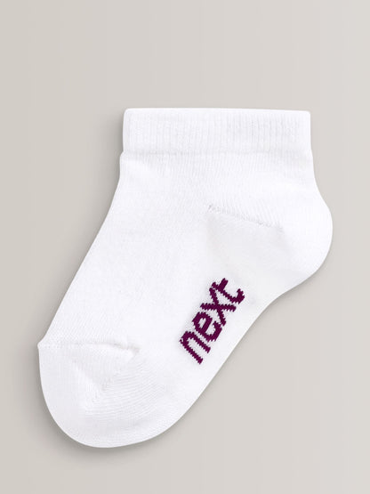 White Cotton Rich Trainer Socks 7 Pack - image 3