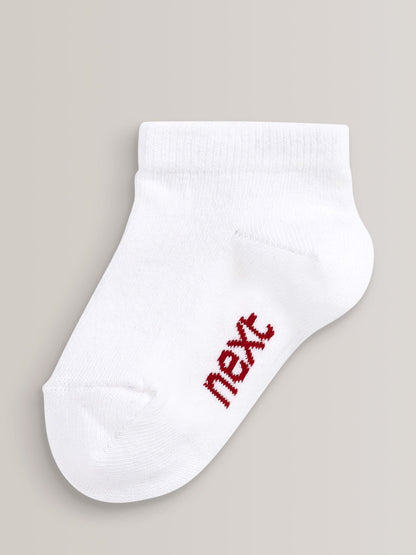 White Cotton Rich Trainer Socks 7 Pack - image 4
