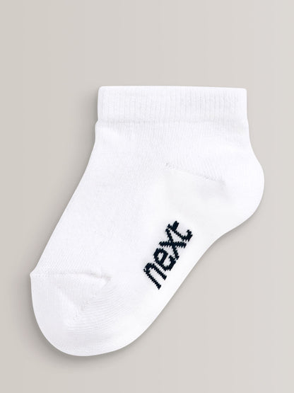 White Cotton Rich Trainer Socks 7 Pack - image 5