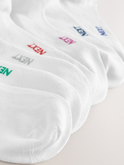 White Cotton Rich Trainer Socks 7 Pack - image 9