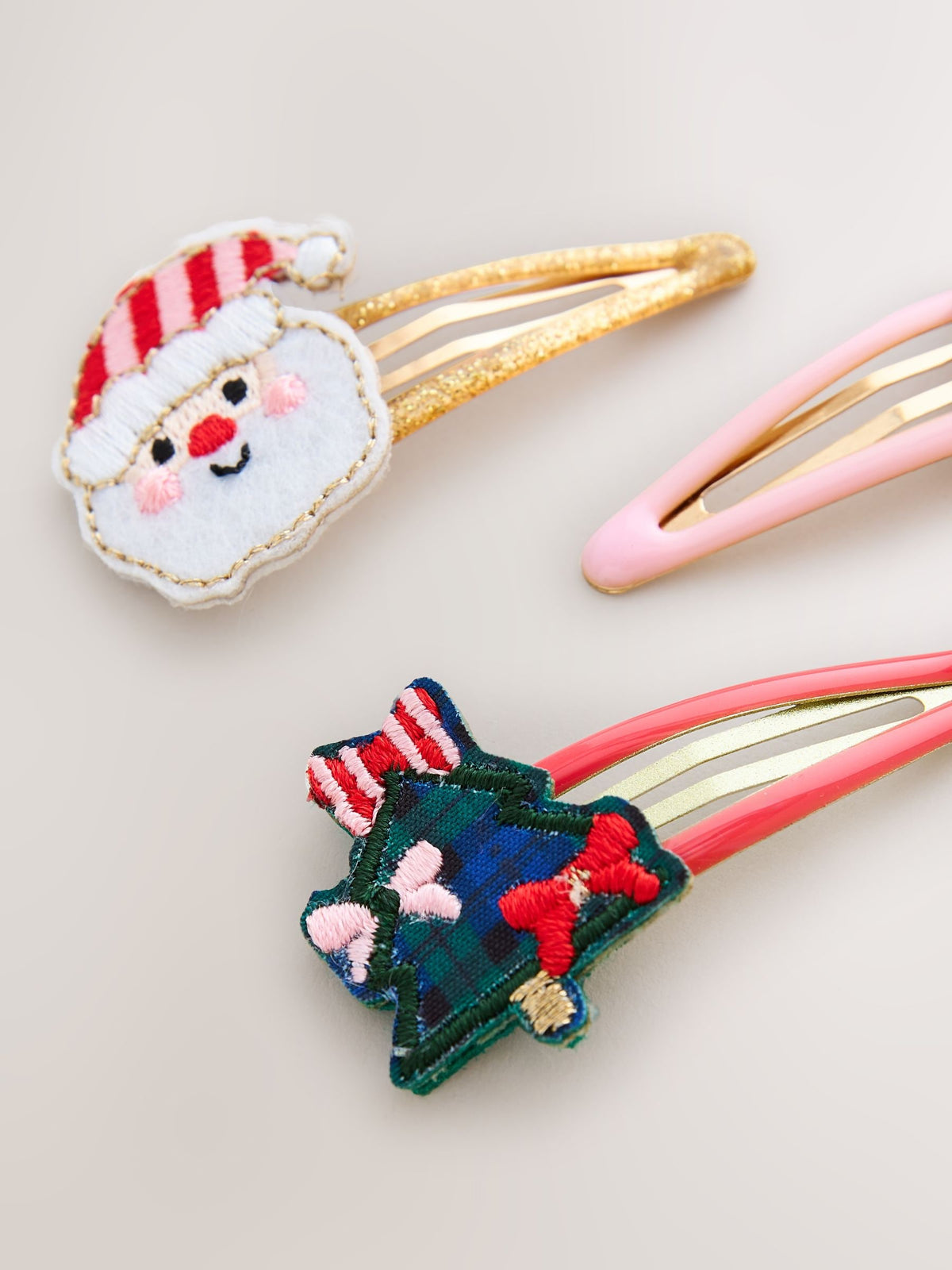 Red Christmas Hair Clips 5 Pack - image 2