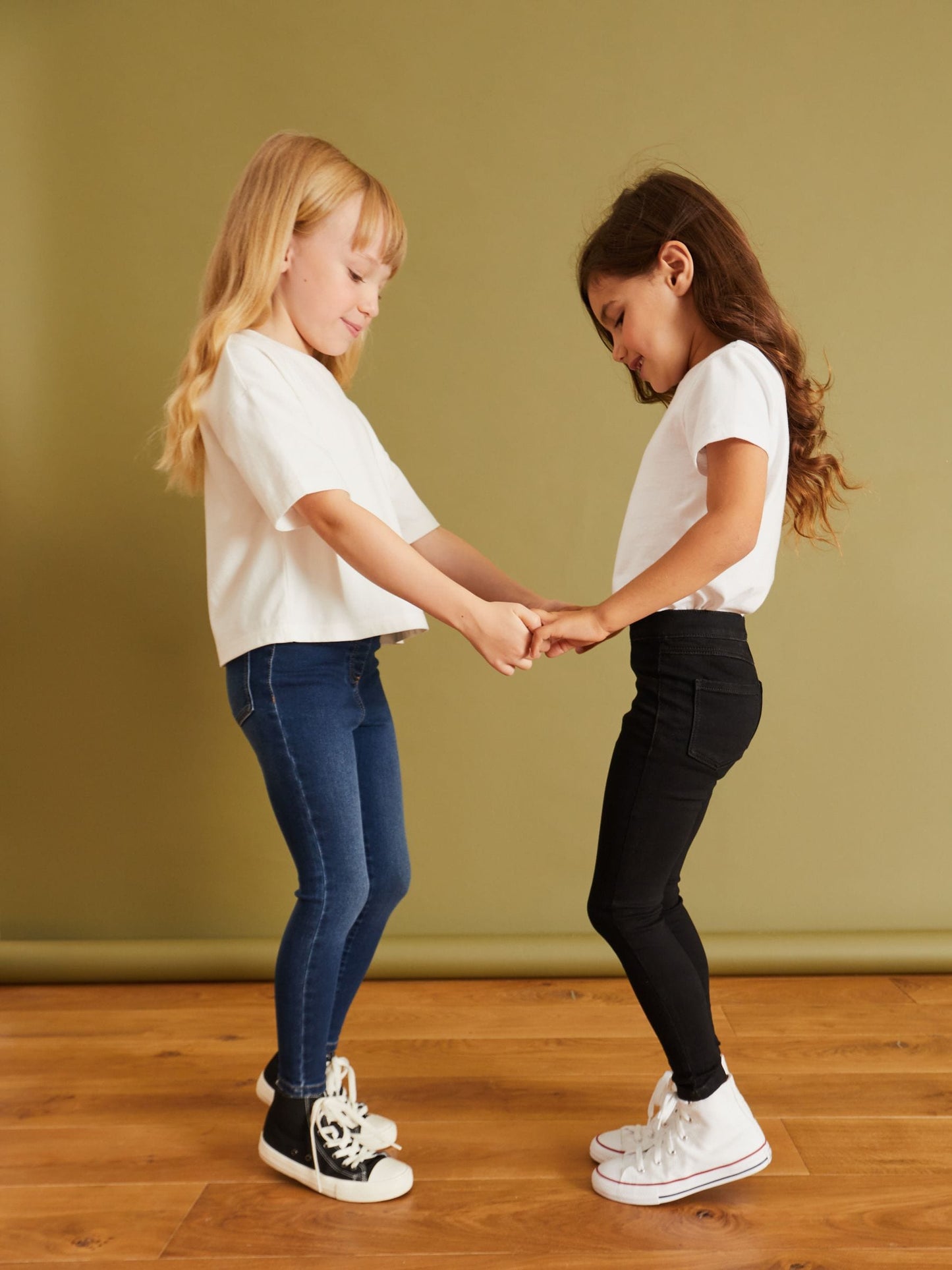 Dsiney Kidz - Black/Dark Denim Elasticated Waist Jeggings 2 Pack (3-16yrs) image 5