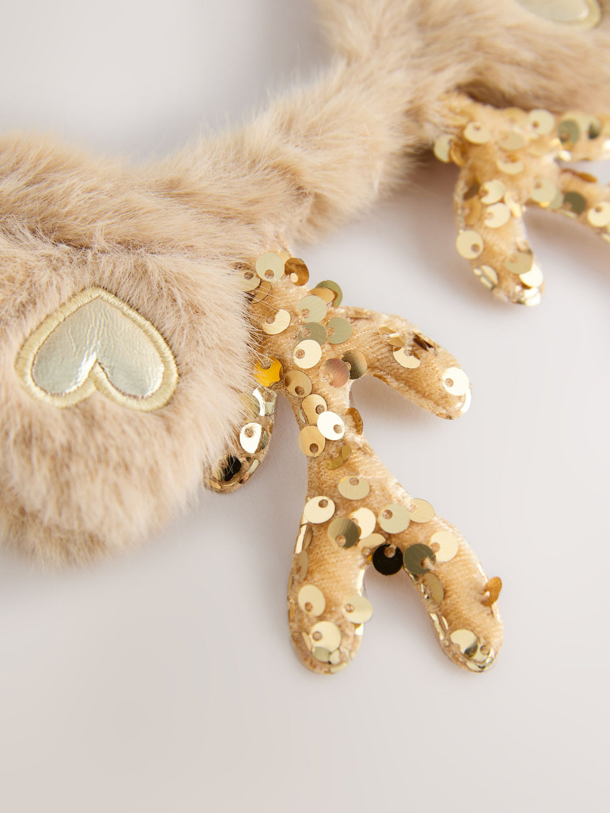 Gold Sequin Reindeer Antlers Hair Accessories - image 3