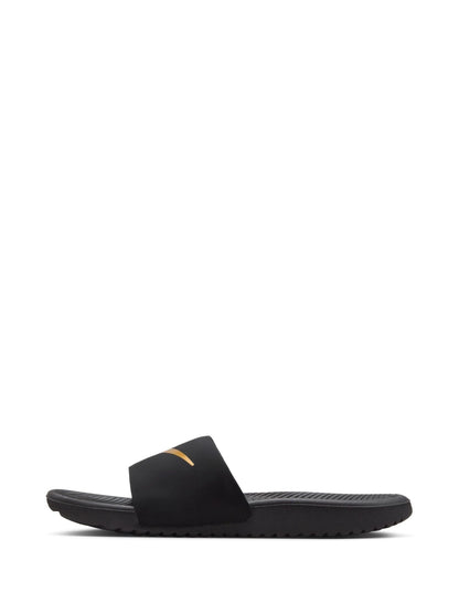 Nike Black/Gold Kawa Junior/Youth Sliders image 2
