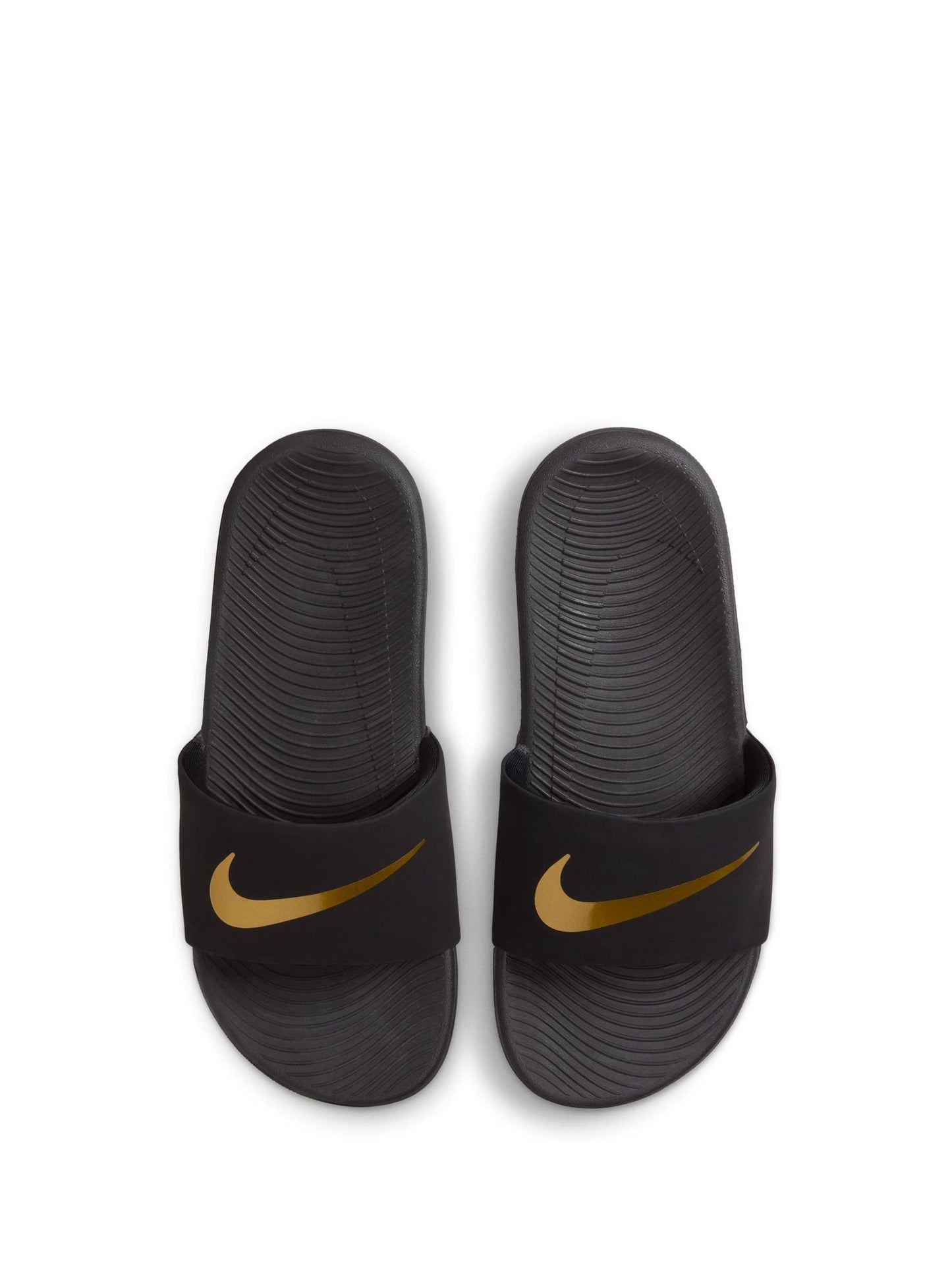 Nike Black/Gold Kawa Junior/Youth Sliders image 3