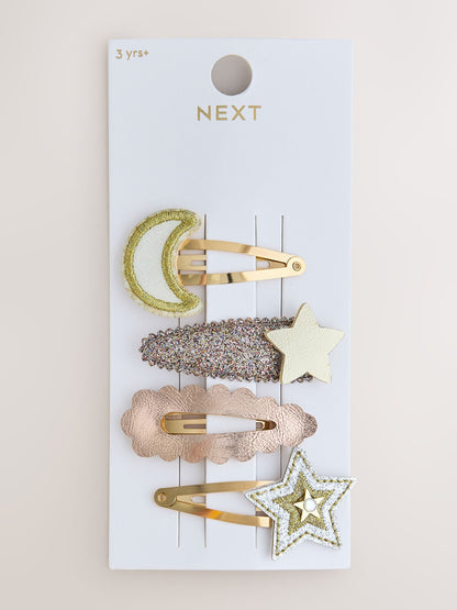 Gold Celestial Hair Clips 4 Pack - image 3