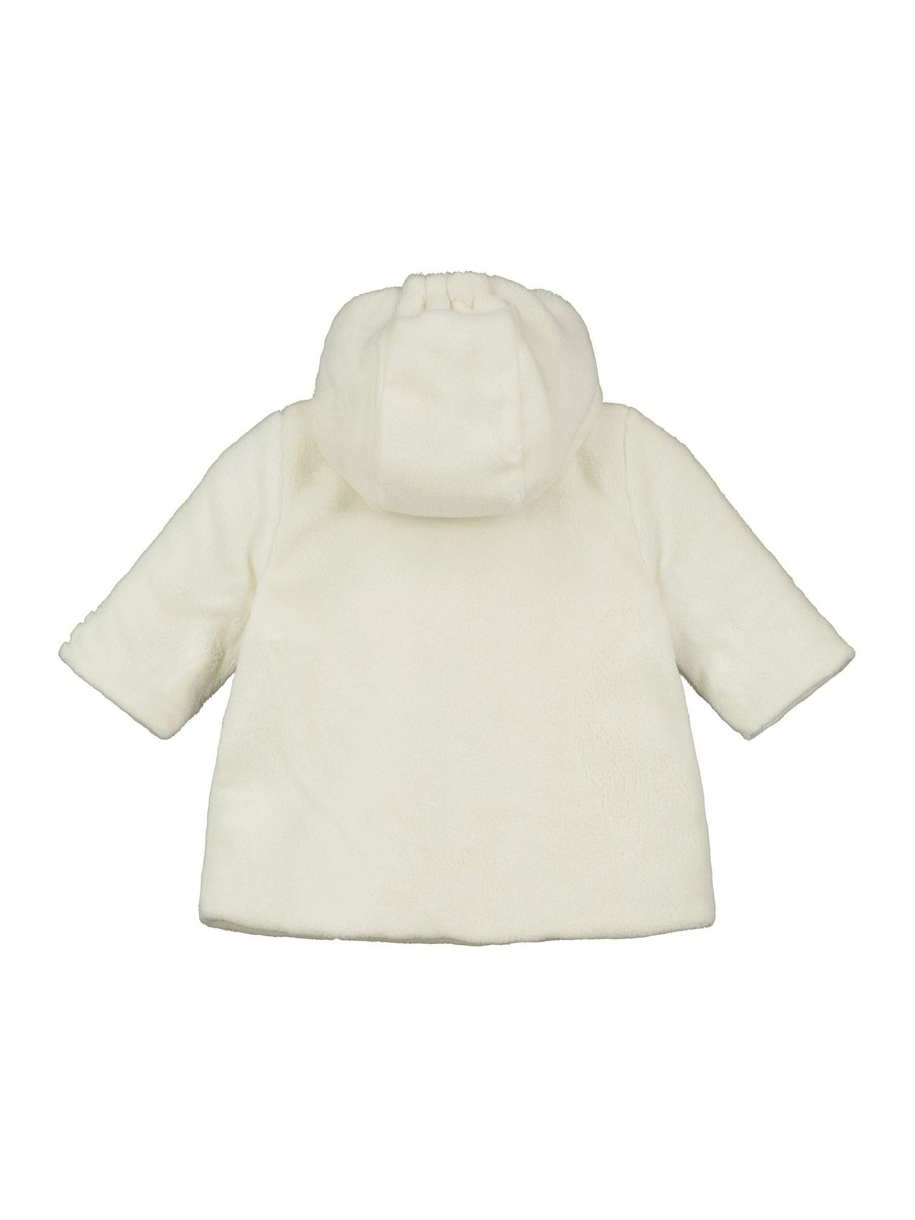 Dsiney Kidz - Emile Et Rose White Deep Pile Fleece Jacket With 3D Teddy & Hood image 3