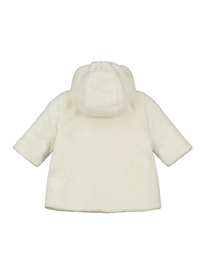 Dsiney Kidz - Emile Et Rose White Deep Pile Fleece Jacket With 3D Teddy & Hood image 3