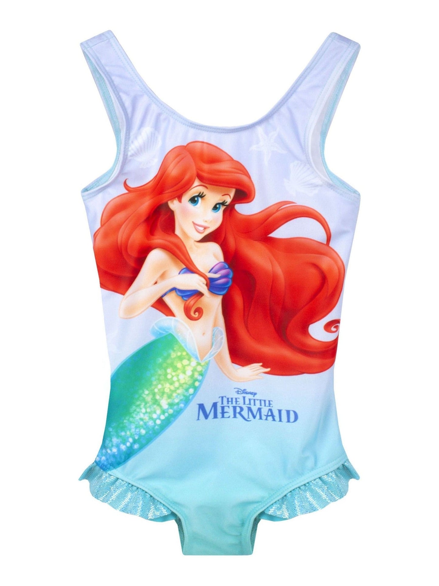 Vanilla Underground Blue Little Mermaid Swimsuit and Towel Poncho Set image 3