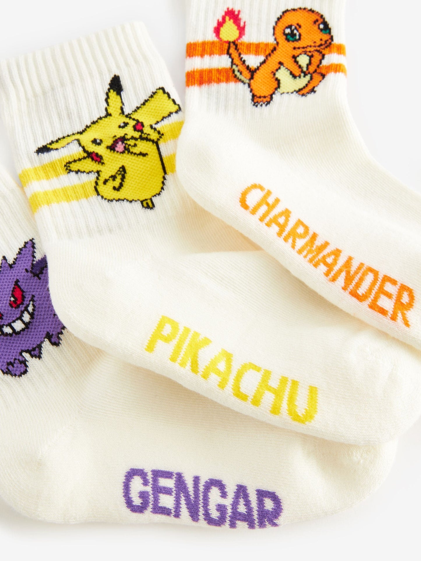 Dsiney Kidz - White Pokemon Socks 3 Pack image 4