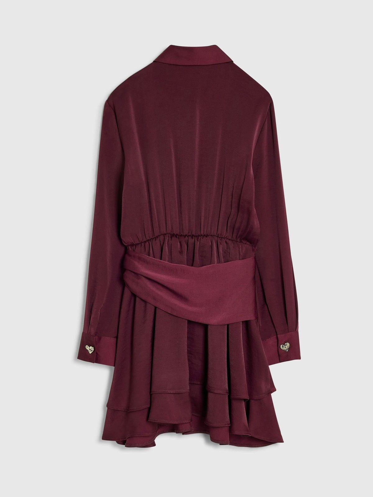 River Island Red Tie Scarf Shirt Dress - image 2